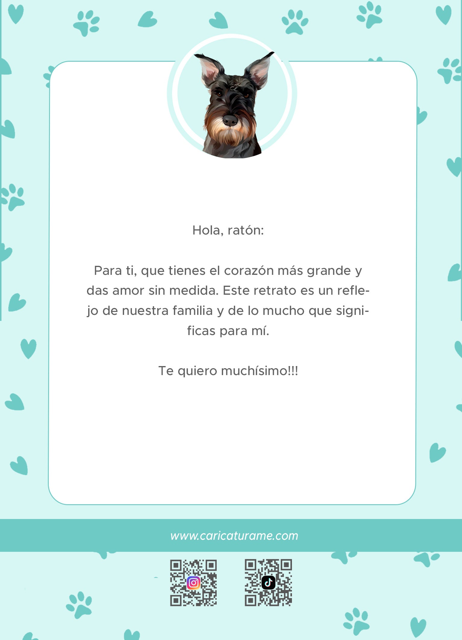 Tarjeta Personalizada con Mascota - Especial 35% dto.
